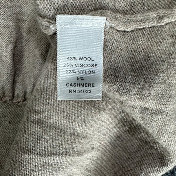 Banana Republic Sweater Women Small Tan Wool Cashmere Cardigan Open - Picture 5 of 8